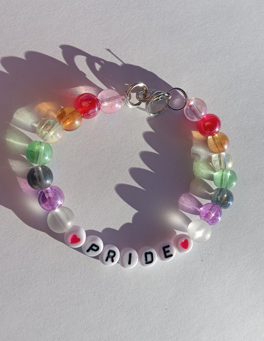 Pride Rainbow White Bracelet