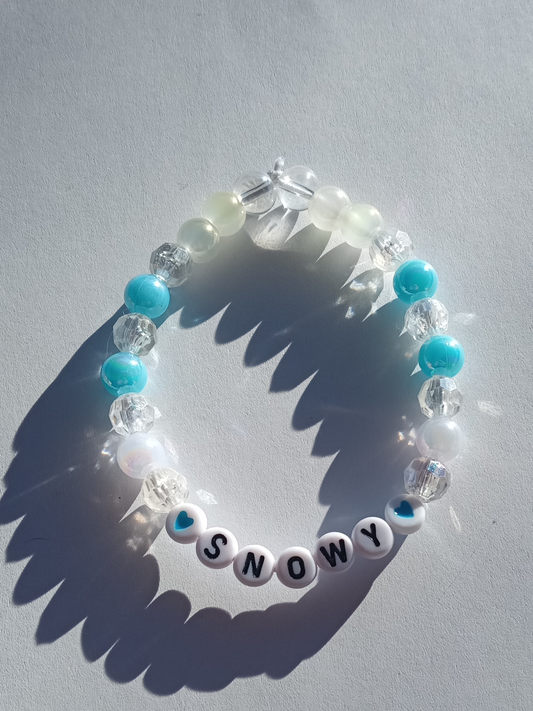 Snowy Blue Winter Cold Bracelet